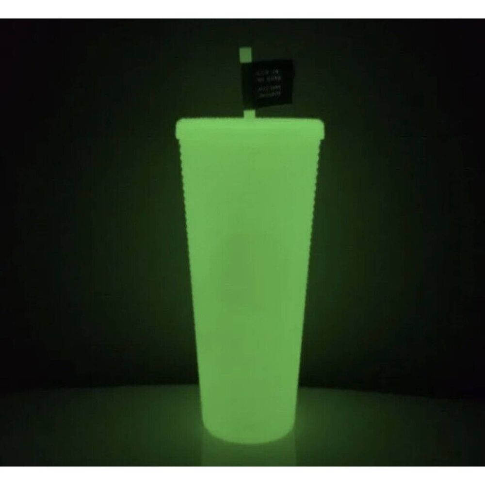 2022 Starbucks Halloween Glow in the Dark Lemongrass Studded Tumbler 24 oz Venti